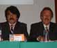 Octavio Paredes, presidente de la AMC, y René Drucker, coordinador de la Investigación Cientí­fica de la Universidad Nacional Autónoma de México.